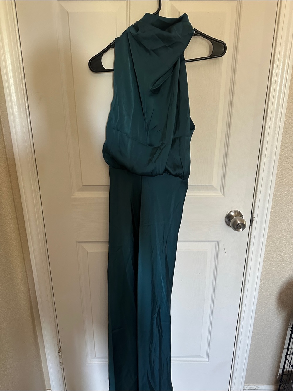 Hello Molly Teal High-Neck Formal Dress
